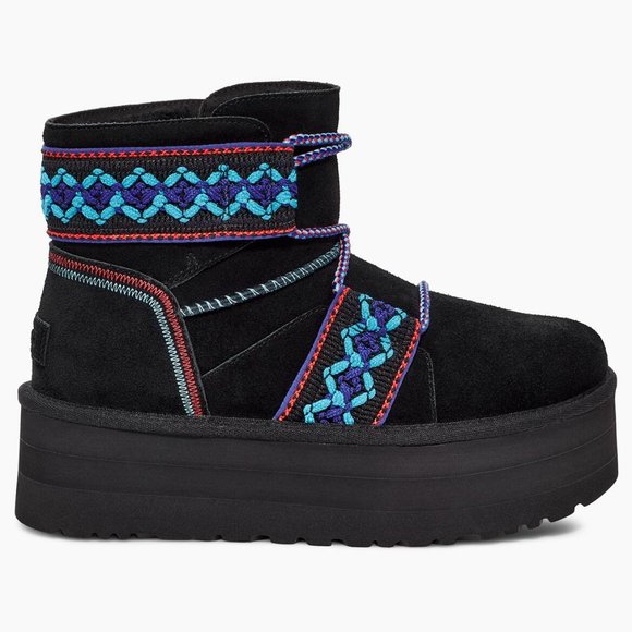 UGG Women's Classic Mini II Braid Platform Boot - Picture 4 of 9